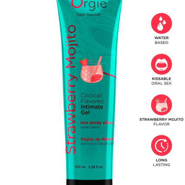 Orgie - Gel intime Lube Tube Cocktail Fraise Mojito 100ml