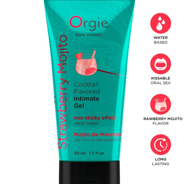Orgie - Gel intime Lube Tube Cocktail Fraise Mojito 50ml