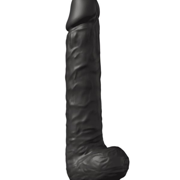 SilexD - Gode XXL double densité Noir 38 x 7 cm