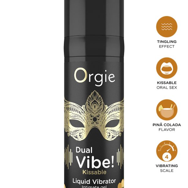 Orgie - Gel d'excitation Dual Vibe Pina Colada Liquid Vibrator 15ml